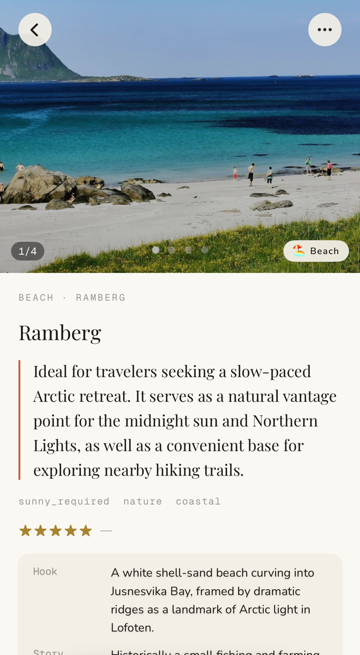 Ramberg Beach · Plango POI