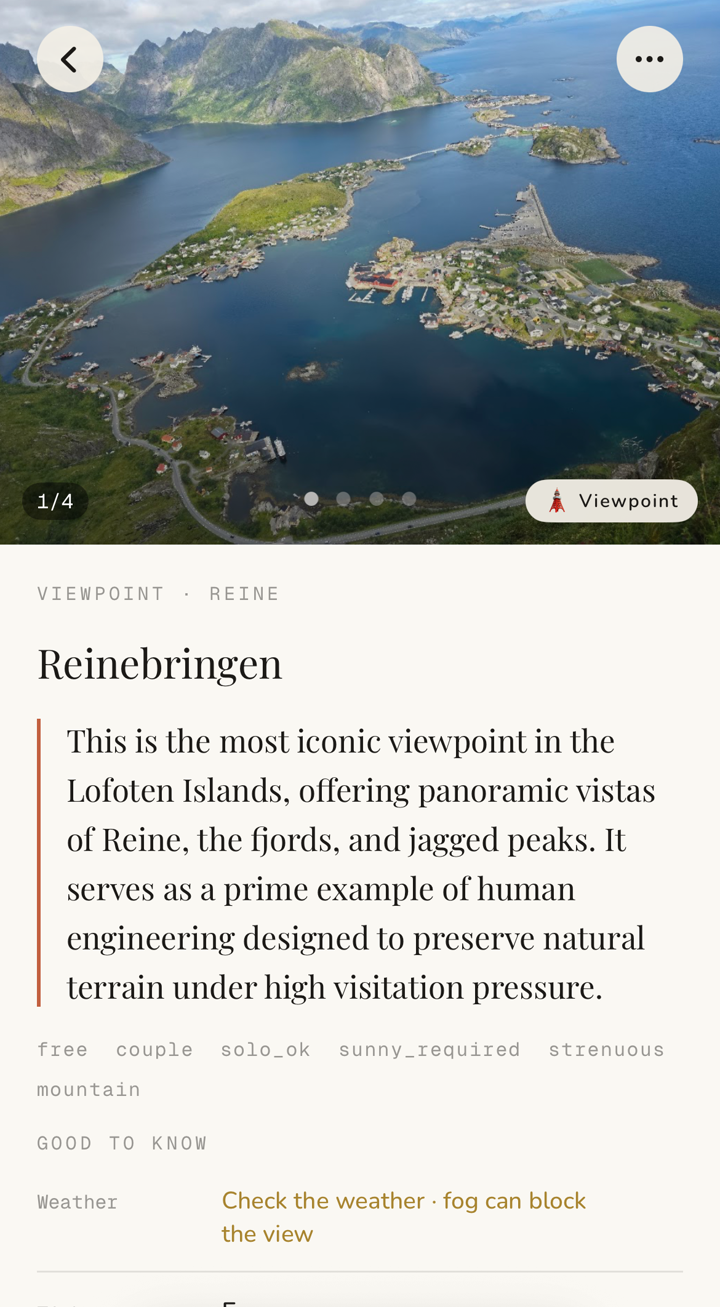 Reinebringen · Plango POI